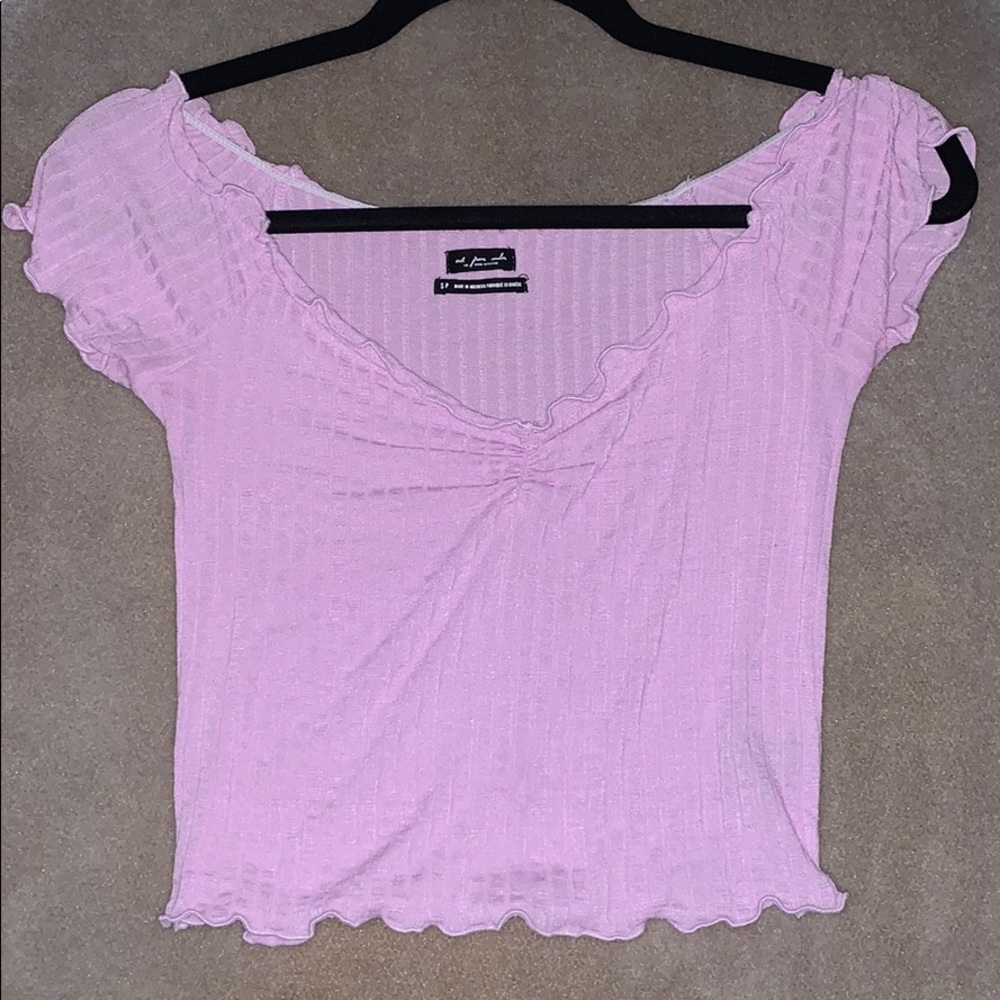 Urban outfitters purple crop top